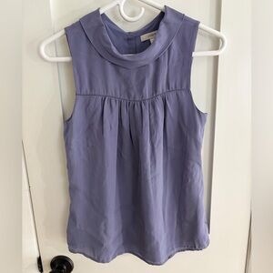 J. Crew Lavender Silk Sleeveless Blouse